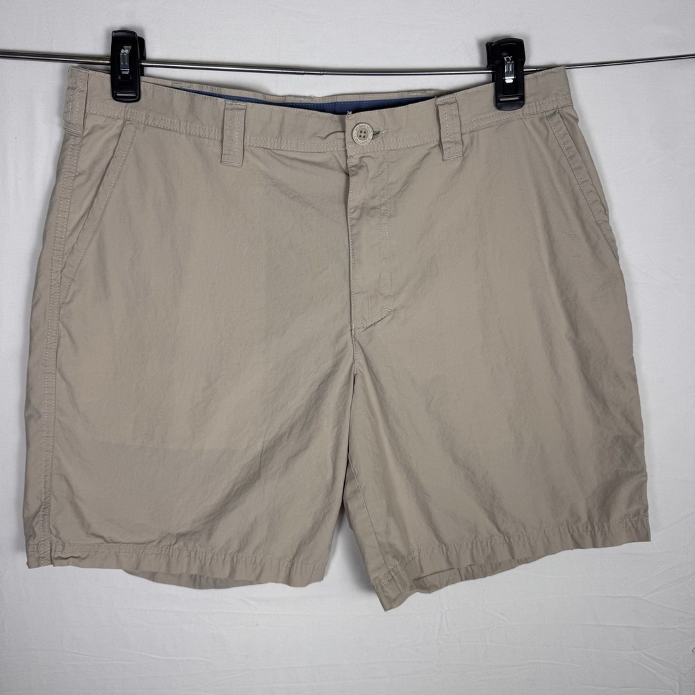 Columbia Mens Shorts Size 36 Beige Performance Outdoor Hiking Khaki